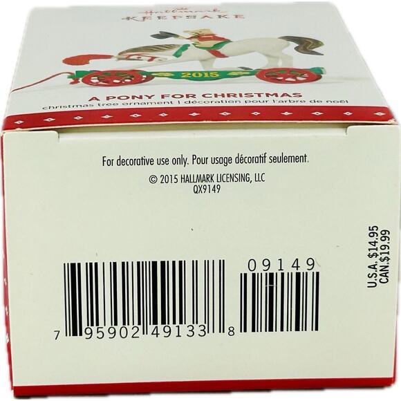 Hallmark A PONY FOR CHRISTMAS Keepsake Ornament #18 Bear on Circus Pony 2015 - Picture 12 of 12
